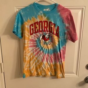 Tie Dye Georgia Bulldogs Shirt 